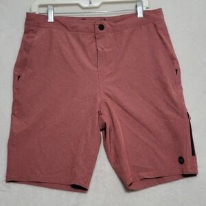 Eddie Bauer Swim Shorts Mens 32 Quick Dry Board Shorts Zipper Pockets Drawstring